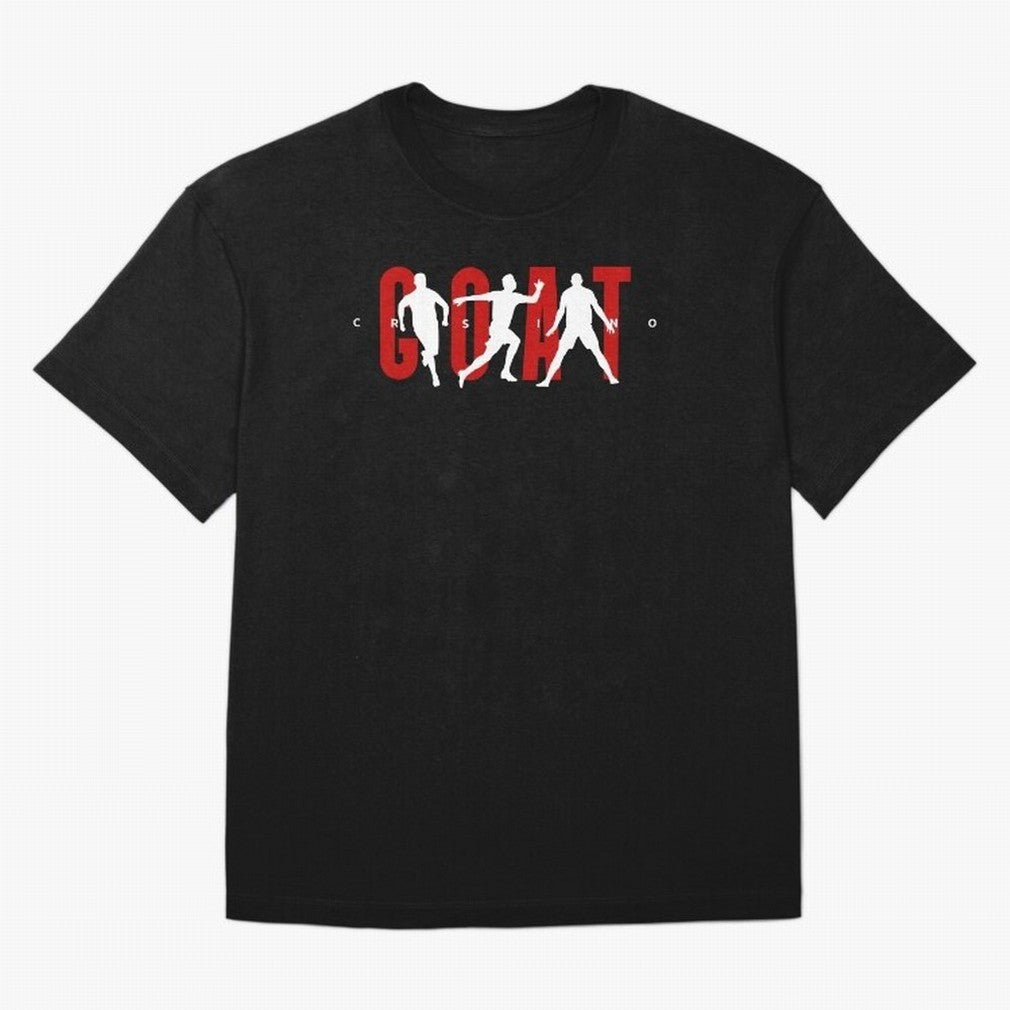 Cristiano Ronaldo Goat Oversized T-Shirt Follow FIFA World Cup 2026 Spirit, Filled with Argentina, Haaland, Stadium Memories, Football Loyalty, International Chants and Championship Tradition; Great for Watch Parties, Sports Bars, Family Nights,