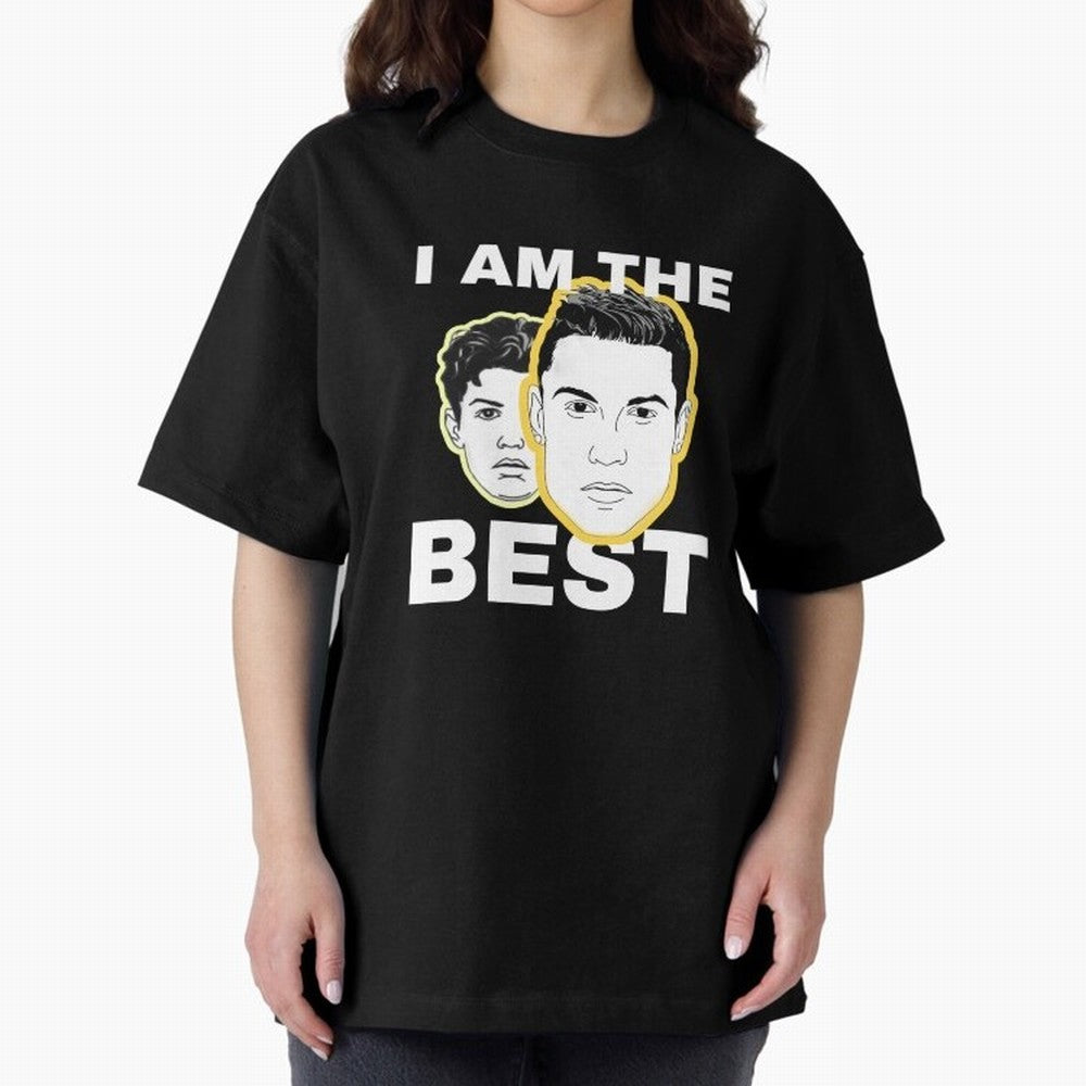 Cristiano Ronaldo - I Am The Best. Oversized T-Shirt Bring World Football Passion into FIFA World Cup 2026 USA Canada Mexico for Fans of Messi, Neymar and Mbappe and France and Portugal, Bringing Stadium Memories, Football Loyalty, International