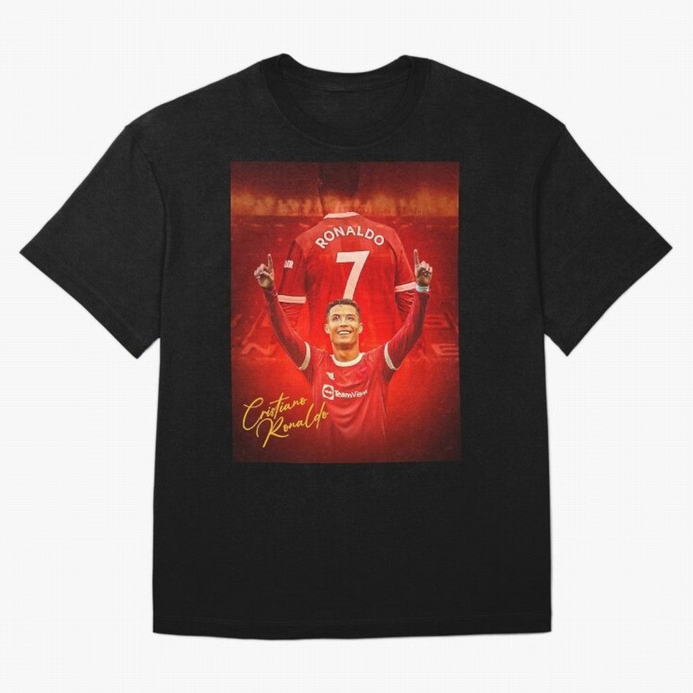 Cristiano Ronaldo ,Manchester 2022 Star, Football Poster, Ronaldo Gifts, Ronaldo Best Selling Oversized T-Shirt Honor the Beautiful Game during Match Day Hype around FIFA World Cup 2026 Group Stage, Messi and Cristiano Ronaldo, France and Portugal,