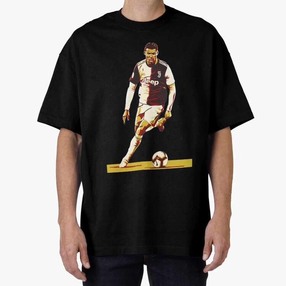 Cristiano Ronaldo Ronaldo Oversized T-Shirt Back the Journey through Global Football Passion for FIFA World Cup 2026 Group Stage, Connected to CR7 and Messi, Germany, Match Day Excitement, Supporter Culture, Golden Goals and Global Football