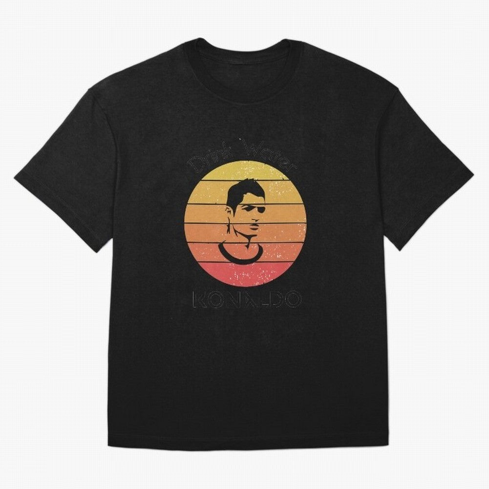 drink water ronaldo Oversized T-Shirt Bring a Champion Mindset to the FIFA World Cup 2026 USA Canada Mexico Journey through Messi and Cristiano Ronaldo Highlights, France Pride, Retro Football Energy, Iconic Rivalries, Trophy Chase Drama and