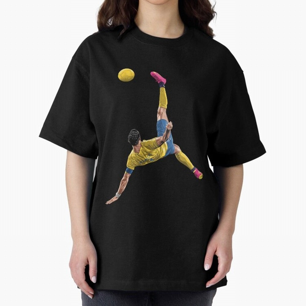CRISTIANO RONALDO BICYCLE KICK GOAL AL NASSR Classic Oversized T-Shirt Enjoy Match Day Hype around FIFA World Cup 2026 USA Canada Mexico, Mbappe and Neymar, Spain, Vintage Soccer Flavor, Modern Football Stars, National Flags and Final Night