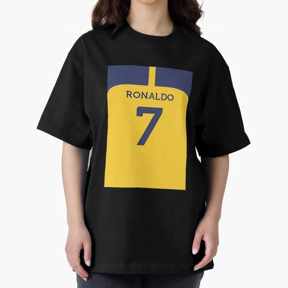 Cristiano Ronaldo Al Nassr Oversized T-Shirt Mark Match Day Hype around FIFA World Cup 2026 Group Stage, Neymar, Spain and Netherlands, Champion Mindset, Group Stage Buzz, Knockout Tension and Passionate Fan Culture; Perfect for Fans, Collectors,