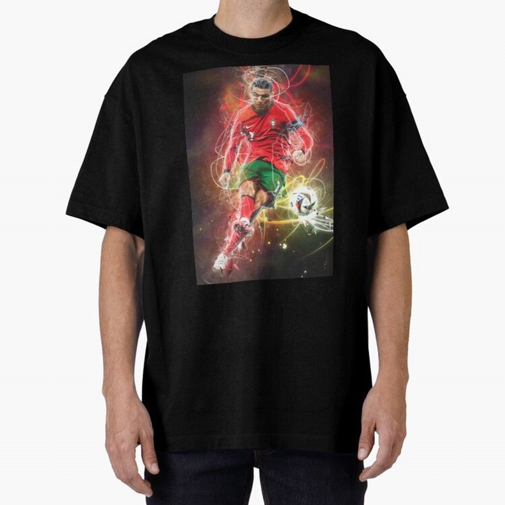 Cristiano Ronaldo Oversized T-Shirt Represent Fans Who Live for the FIFA World Cup 2026 USA Canada Mexico Journey through CR7 Highlights, France Pride, Football History, Final Match Energy, Crowd Noise and Once in a Lifetime Moments; Made for