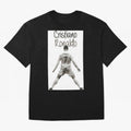 Cristiano Ronaldo Celebration Oversized T-Shirt Back Your Heroes with FIFA World Cup 2026 Spirit, Featuring Brazil, Portugal and Argentina, Mbappe, Worldwide Fan Energy, Dramatic Goals, Stadium Lights and Championship Celebrations; Created for