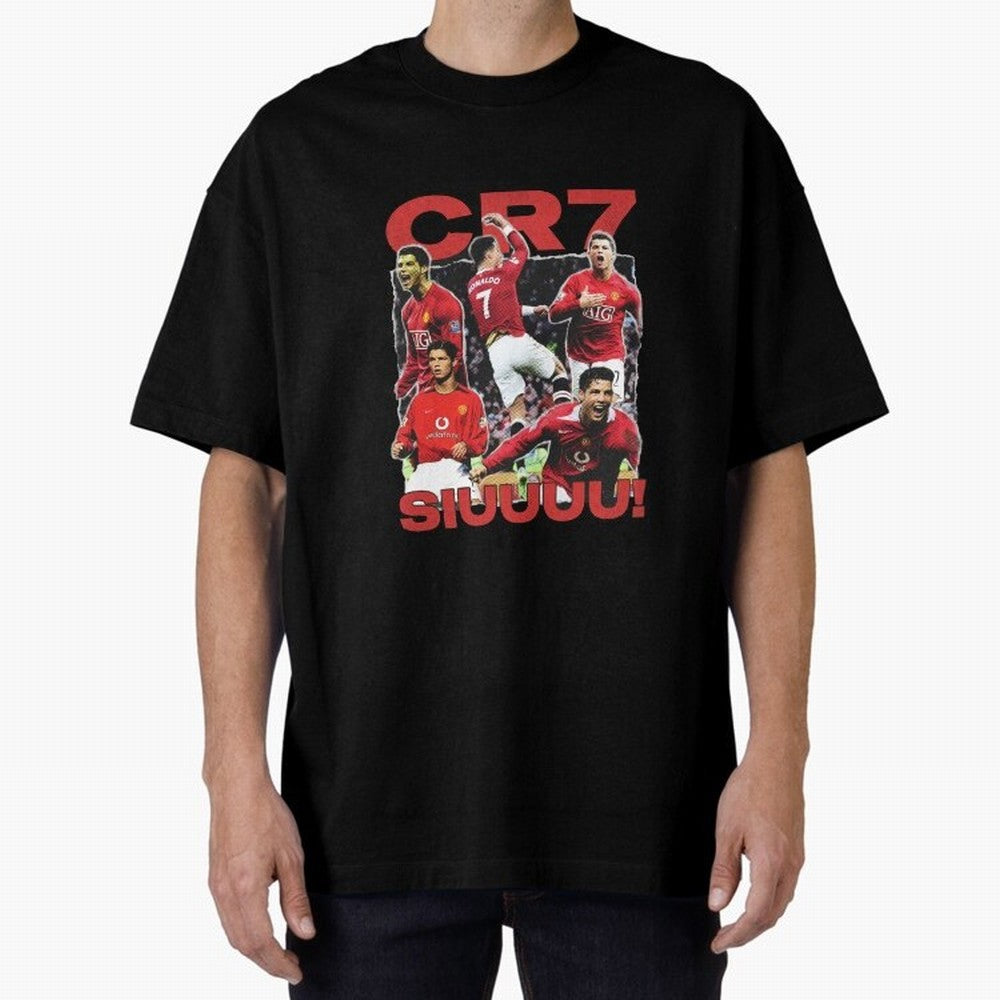 Retro Cristiano Ronaldo Manchester United Oversized T-Shirt Share Match Day Hype around FIFA World Cup 2026 Group Stage, Haaland and Mbappe, Germany, Football Festival Excitement, Trophy Ambitions, Country Rivalries and Star Player Buzz; Perfect