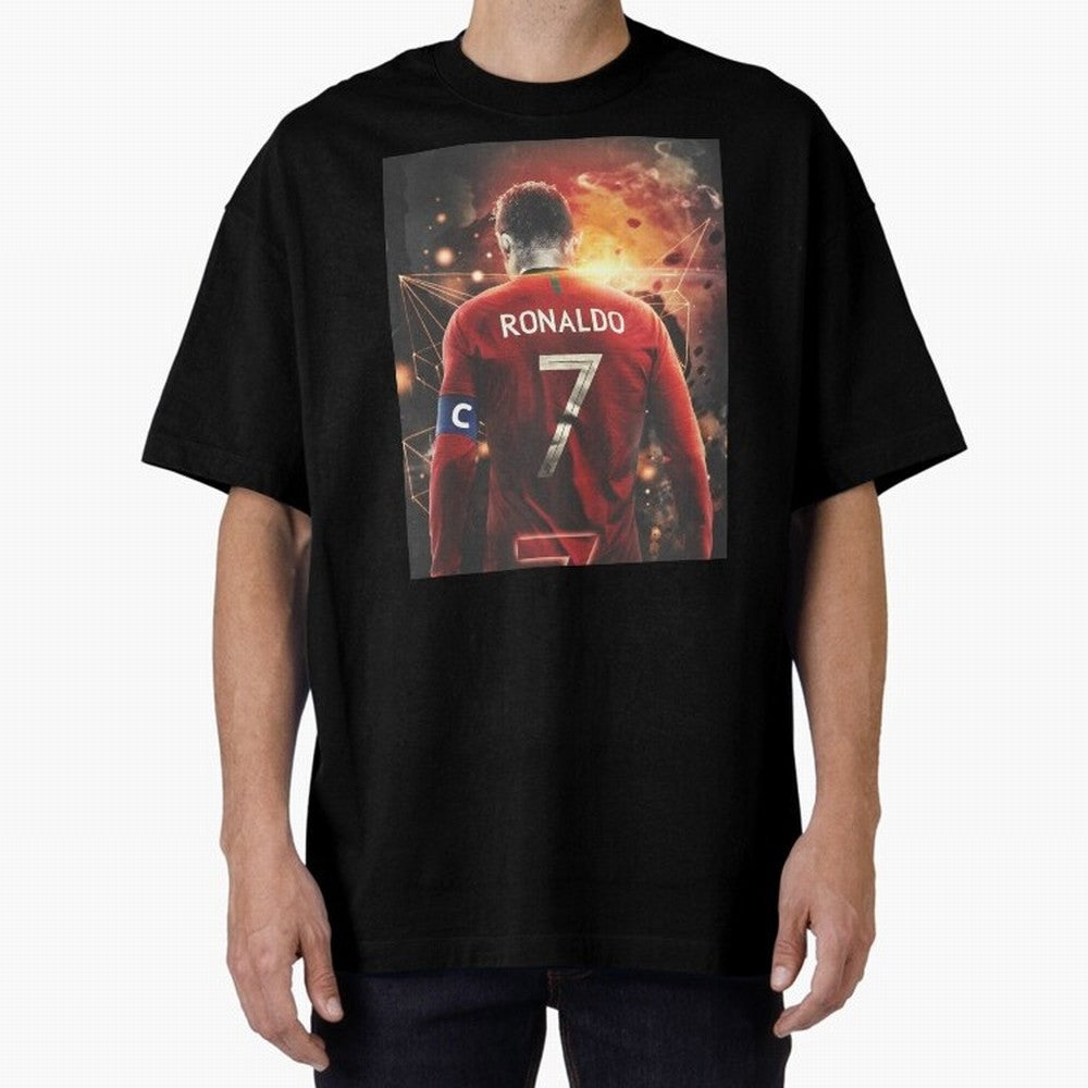 Cristiano Ronaldo Art iPad Case _amp_ Skin Oversized T-Shirt Enjoy Global Football Passion for FIFA World Cup 2026 USA Canada Mexico, with Messi, France, Football Passion, Legendary Performances, Festival Vibes and Supporter Community; Built for