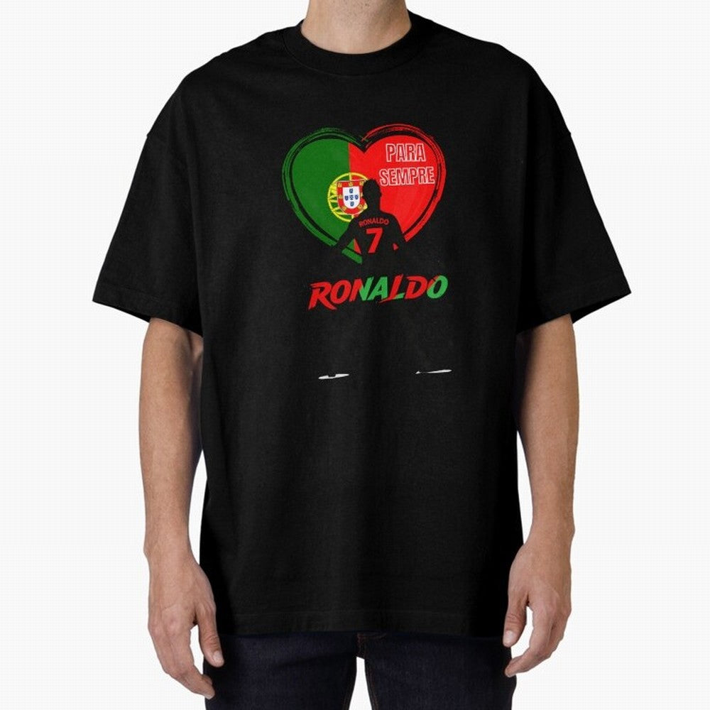 Love Cristiano Ronaldo Oversized T-Shirt Join Supporters Worldwide for FIFA World Cup 2026 USA Canada Mexico Featuring Mbappe, France and Portugal Energy, Fan Favorite Moments, National Team Passion, Big Match Drama and Soccer History; Perfect for