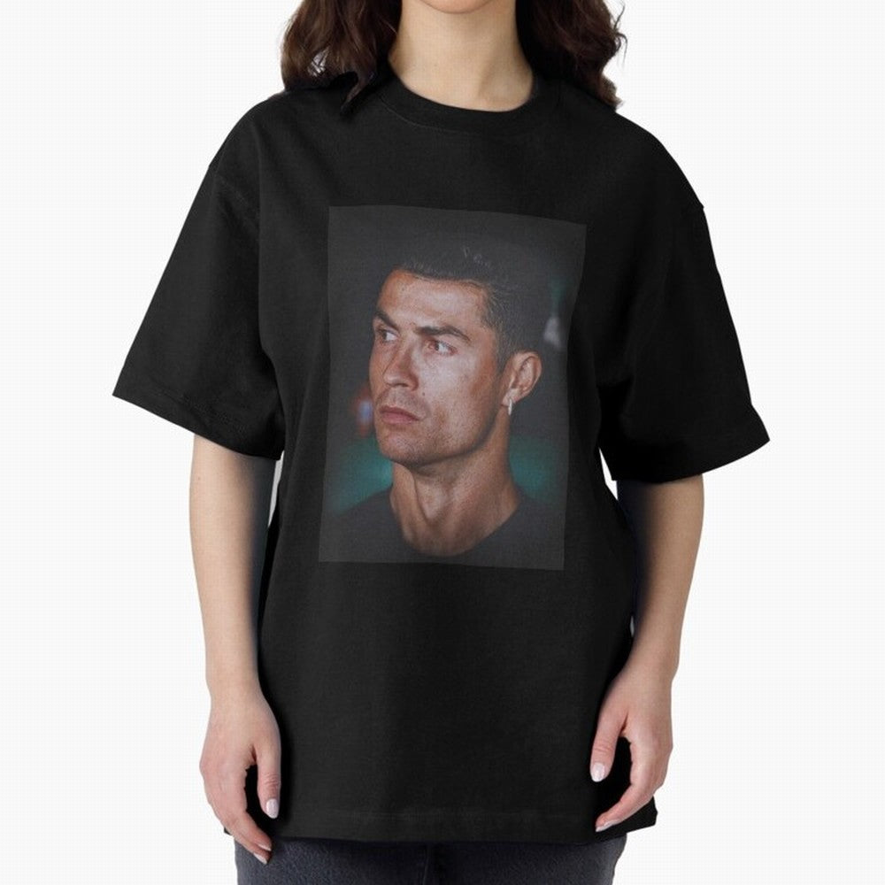 Cristiano Ronaldo Oversized T-Shirt Live the Energy of FIFA World Cup 2026 Spirit, with France, Neymar, Soccer Culture, Superstar Moments, National Team Dreams and Competitive Fire; Great for Watch Parties, Sports Bars, Family Nights, Fan Clubs and