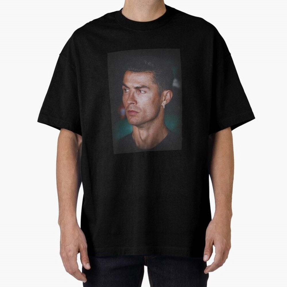 Cristiano Ronaldo Oversized T-Shirt Live the Energy of FIFA World Cup 2026 Spirit, with France, Neymar, Soccer Culture, Superstar Moments, National Team Dreams and Competitive Fire; Great for Watch Parties, Sports Bars, Family Nights, Fan Clubs and