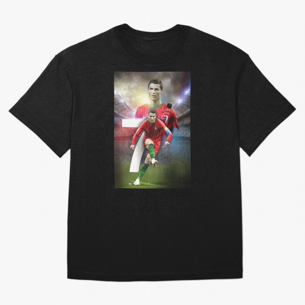 Cristiano Ronaldo Manchester United 4 Oversized T-Shirt Show Fan Pride Across Match Day Hype around FIFA World Cup 2026 Group Stage, Messi and Cristiano Ronaldo, Spain and Netherlands, Sports Nostalgia, International Competition, Famous Players and