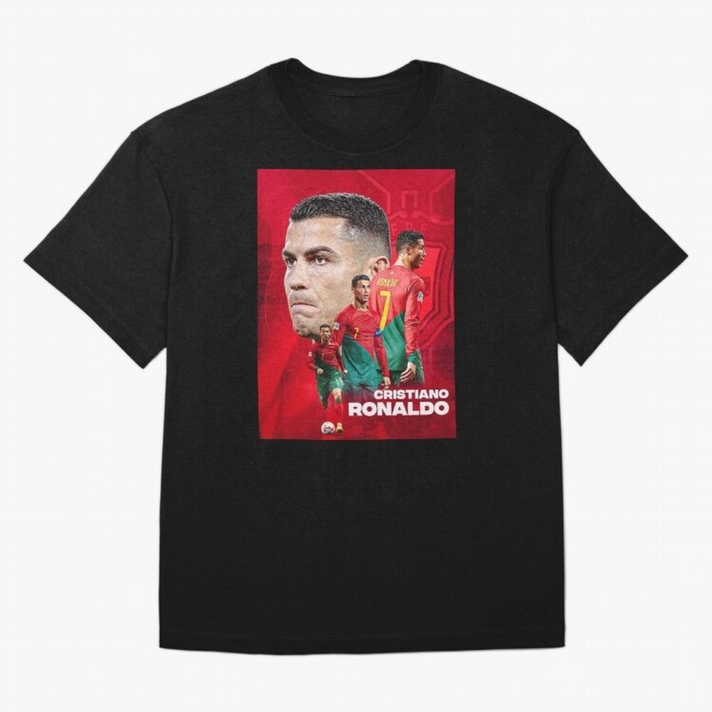 CRISTIANO RONALDO WORLD CUP 2022 Oversized T-Shirt Represent Match Day Hype around FIFA World Cup 2026, Messi, Neymar and Mbappe, France and Portugal, Stadium Memories, Football Loyalty, International Chants and Championship Tradition; Perfect for