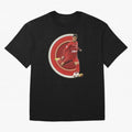 Cristiano Ronaldo Circular Pixel Art Oversized T-Shirt Celebrate Classic Football Spirit in Global Football Passion for FIFA World Cup 2026 USA Canada Mexico, Centered on Messi, Neymar and Mbappe, Portugal, Spain and Germany, Championship Spirit,