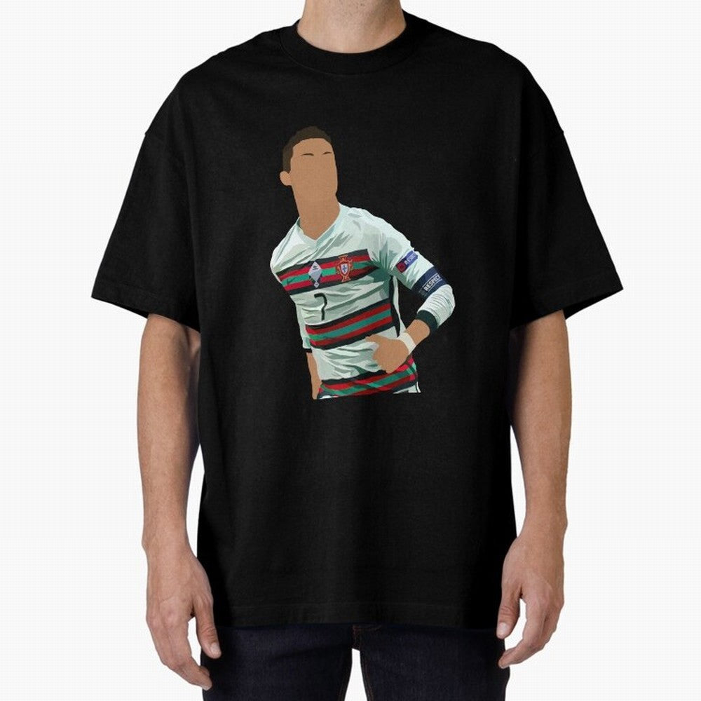 Cristiano Ronaldo Portugal Oversized T-Shirt Support the Legends of Global Football Passion for FIFA World Cup 2026 USA Canada Mexico, Highlighting Haaland, England, Supporter Pride, Iconic Celebrations, Legendary Names and Global Match Day Energy;