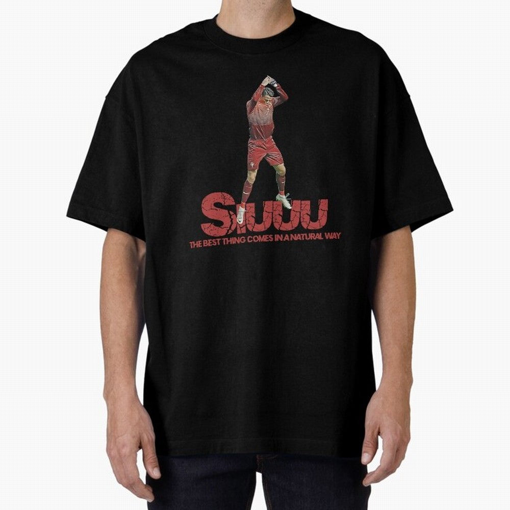 Cr7 Ronaldo Siuuu Oversized T-Shirt Celebrate Fan Favorites in the FIFA World Cup 2026 Journey through Mbappe and Neymar Highlights, Argentina, France and Brazil Pride, Stadium Memories, Football Loyalty, International Chants and Championship