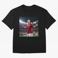cristiano ronaldo celebrates goal Oversized T-Shirt Bring World Football Passion into Match Day Hype around FIFA World Cup 2026 USA Canada Mexico, CR7, Portugal, Worldwide Fan Energy, Dramatic Goals, Stadium Lights and Championship Celebrations;