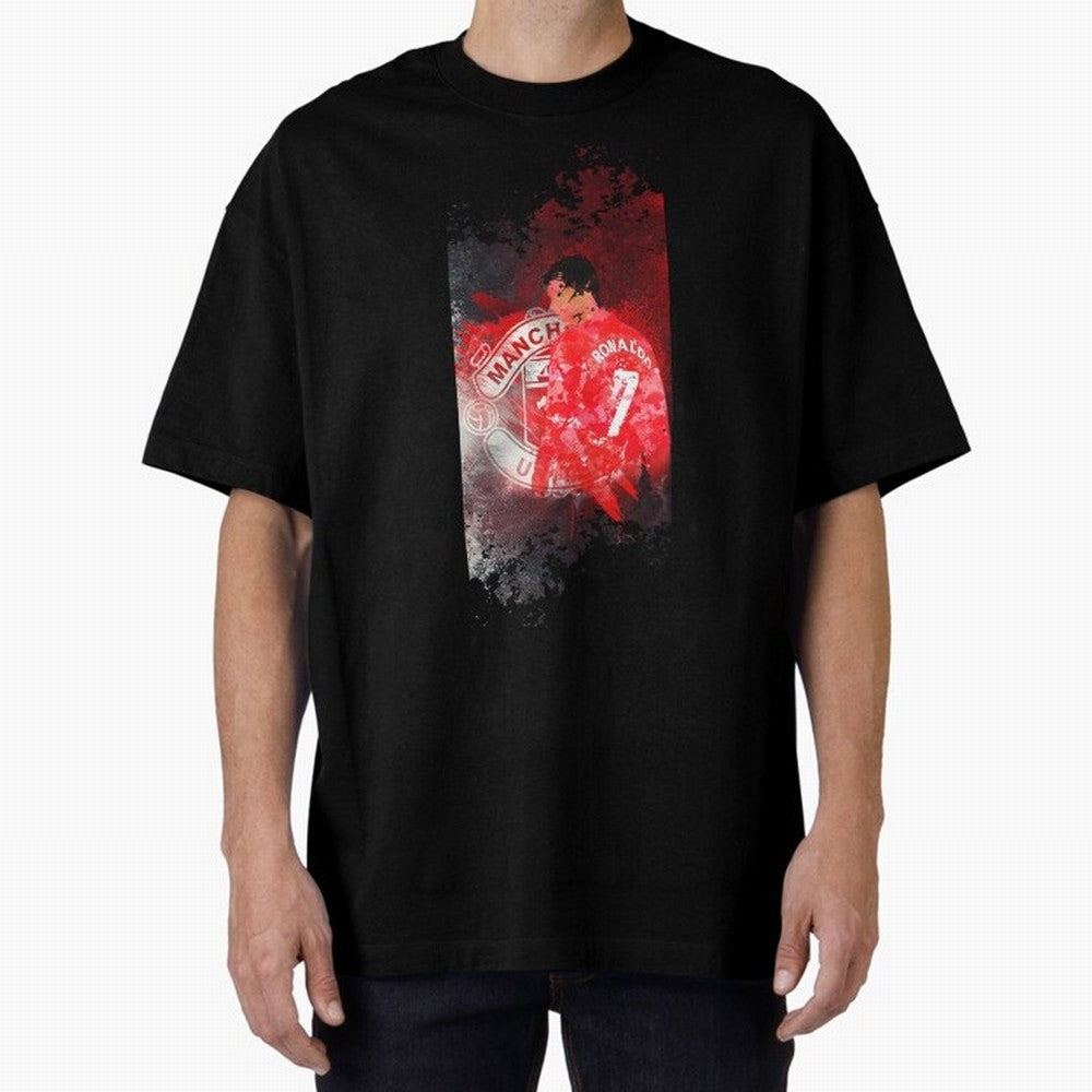 Ronaldo Illustration 002 Oversized T-Shirt Celebrate Soccer Greatness during FIFA World Cup 2026 Driven by Messi, England, France and Netherlands Energy, Football Festival Excitement, Trophy Ambitions, Country Rivalries and Star Player Buzz; Ideal