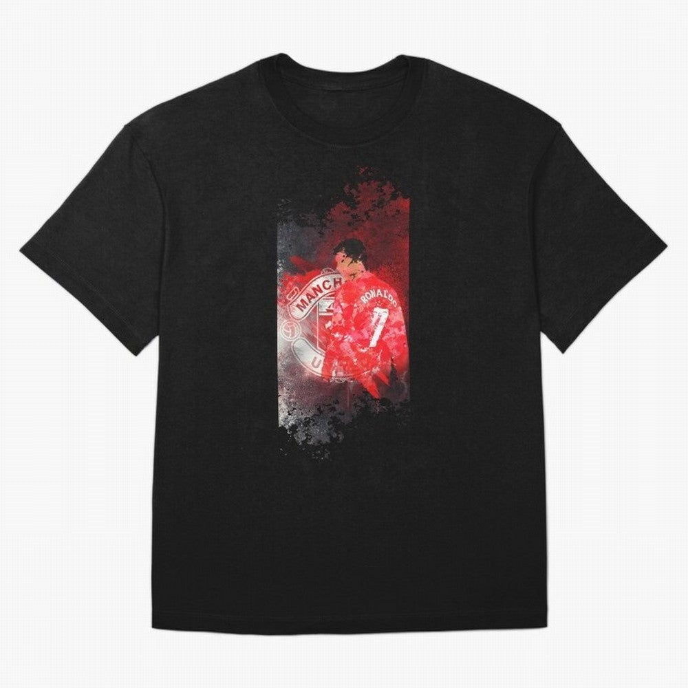 Ronaldo Illustration 002 Oversized T-Shirt Celebrate Soccer Greatness during FIFA World Cup 2026 Driven by Messi, England, France and Netherlands Energy, Football Festival Excitement, Trophy Ambitions, Country Rivalries and Star Player Buzz; Ideal