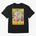 Cristiano Ronaldo CR7 SIUUU El Bicho Vintage Retro Design Oversized T-Shirt Step into Match Day Hype around FIFA World Cup 2026, Messi, CR7 and Mbappe, Spain, Stadium Memories, Football Loyalty, International Chants and Championship Tradition;