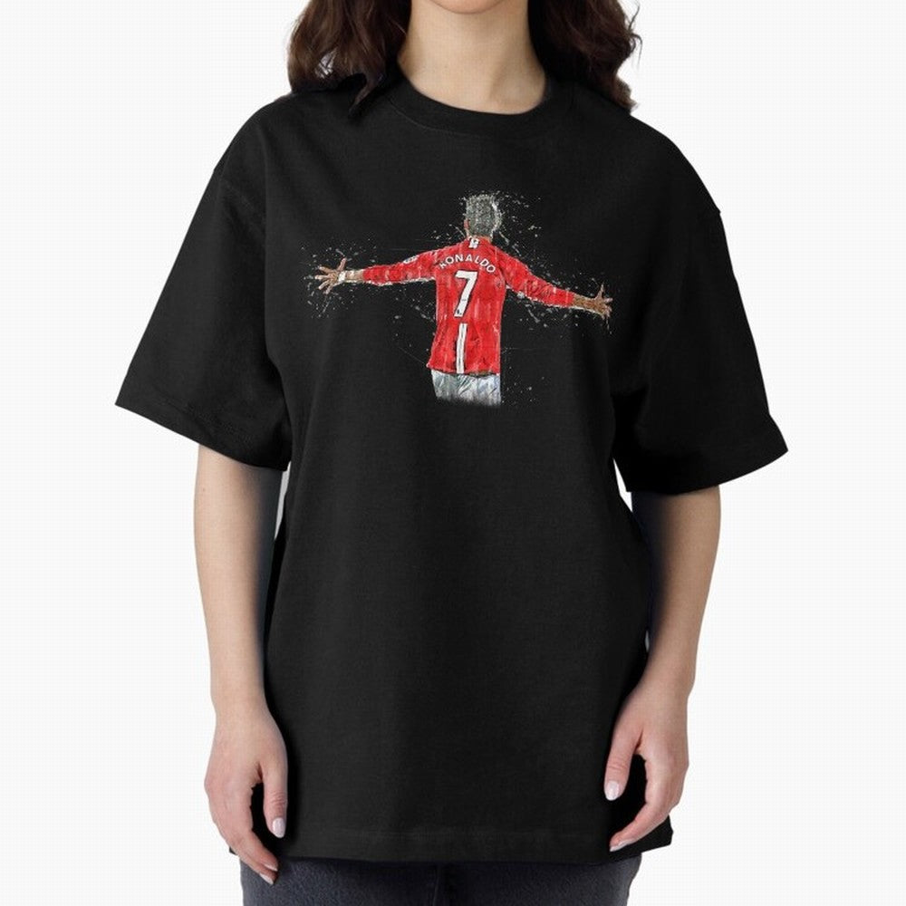 Cristiano Ronaldo 8 Oversized T-Shirt Join the Countdown to FIFA World Cup 2026 USA Canada Mexico for Fans of CR7 and Brazil, Bringing Vintage Soccer Flavor, Modern Football Stars, National Flags and Final Night Emotion; Made for Die Hard