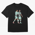Cristiano Ronaldo & Bruno Fernandes Portugal Oversized T-Shirt Capture Stadium Memories from the FIFA World Cup 2026 Group Stage Journey through Messi and Cristiano Ronaldo Highlights, Spain Pride, Retro Football Energy, Iconic Rivalries, Trophy