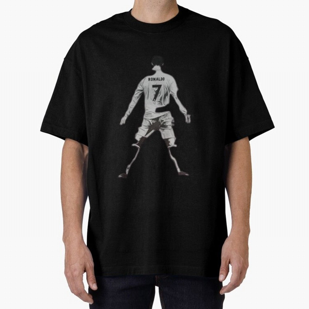 cristiano ronaldo Oversized T-Shirt Bring a Vintage Feel to FIFA World Cup 2026 Group Stage Spirit, Filled with Argentina and Brazil, CR7, Championship Spirit, Famous Goals, Roaring Crowds and International Football Unity; Perfect for Fans,