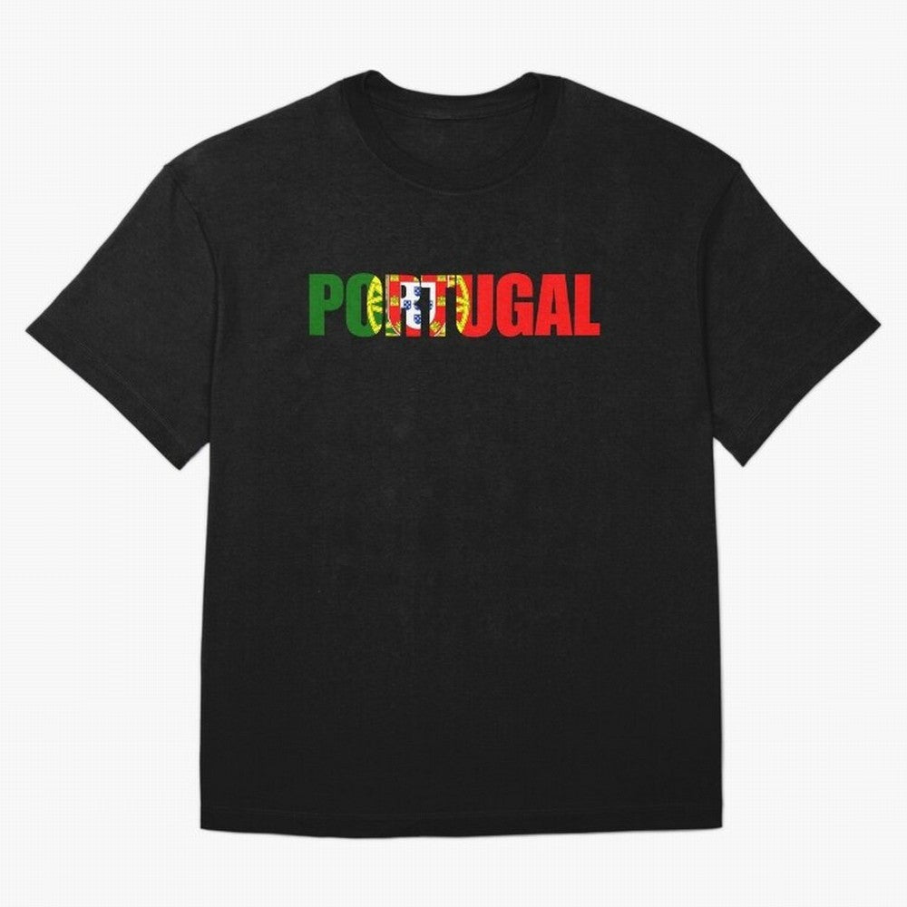 Portugal Country Oversized T-Shirt Represent Football Lovers during FIFA World Cup 2026 USA Canada Mexico for Fans of Cristiano Ronaldo, Haaland and CR7 and England and Germany, Bringing Sports Nostalgia, International Competition, Famous Players
