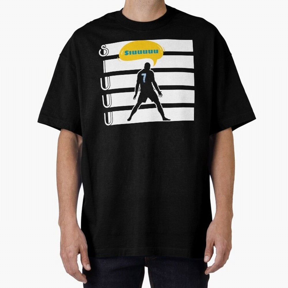 Siuuu CR7 goal Oversized T-Shirt Step into Match Day Hype around FIFA World Cup 2026 USA Canada Mexico, CR7 and Messi, Argentina, Classic Soccer Heritage, Championship Pressure, Fan Loyalty and International Pride; Perfect for People Who Love