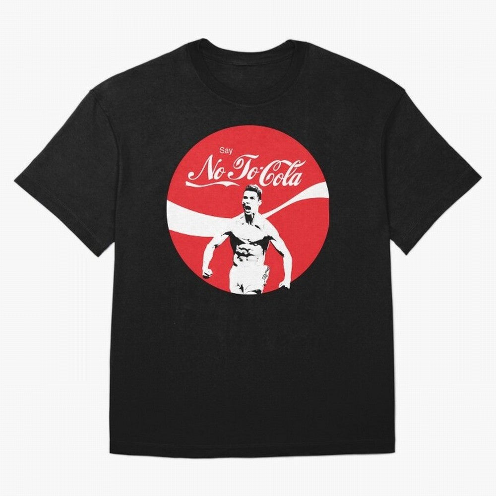 Cristiano Ronaldo - Say No To Cola Oversized T-Shirt Stand with Global Football Passion for FIFA World Cup 2026 USA Canada Mexico, Driven by Mbappe and Neymar, Argentina, Soccer Culture, Superstar Moments, National Team Dreams and Competitive Fire;