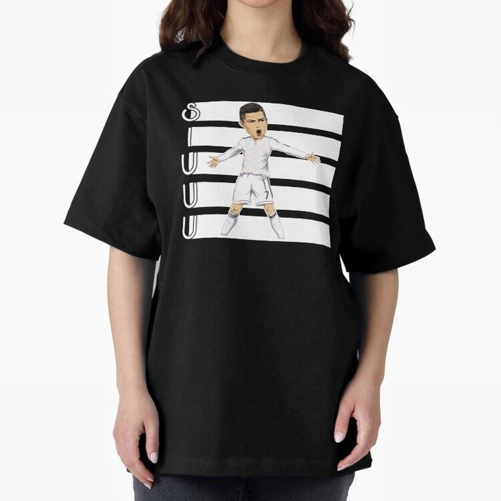 Siuuu Cristiano ronaldo goal Oversized T-Shirt Make Every Match About FIFA World Cup 2026 Group Stage Highlighting Messi, Neymar and Mbappe, Argentina and Brazil Energy, Supporter Pride, Iconic Celebrations, Legendary Names and Global Match Day