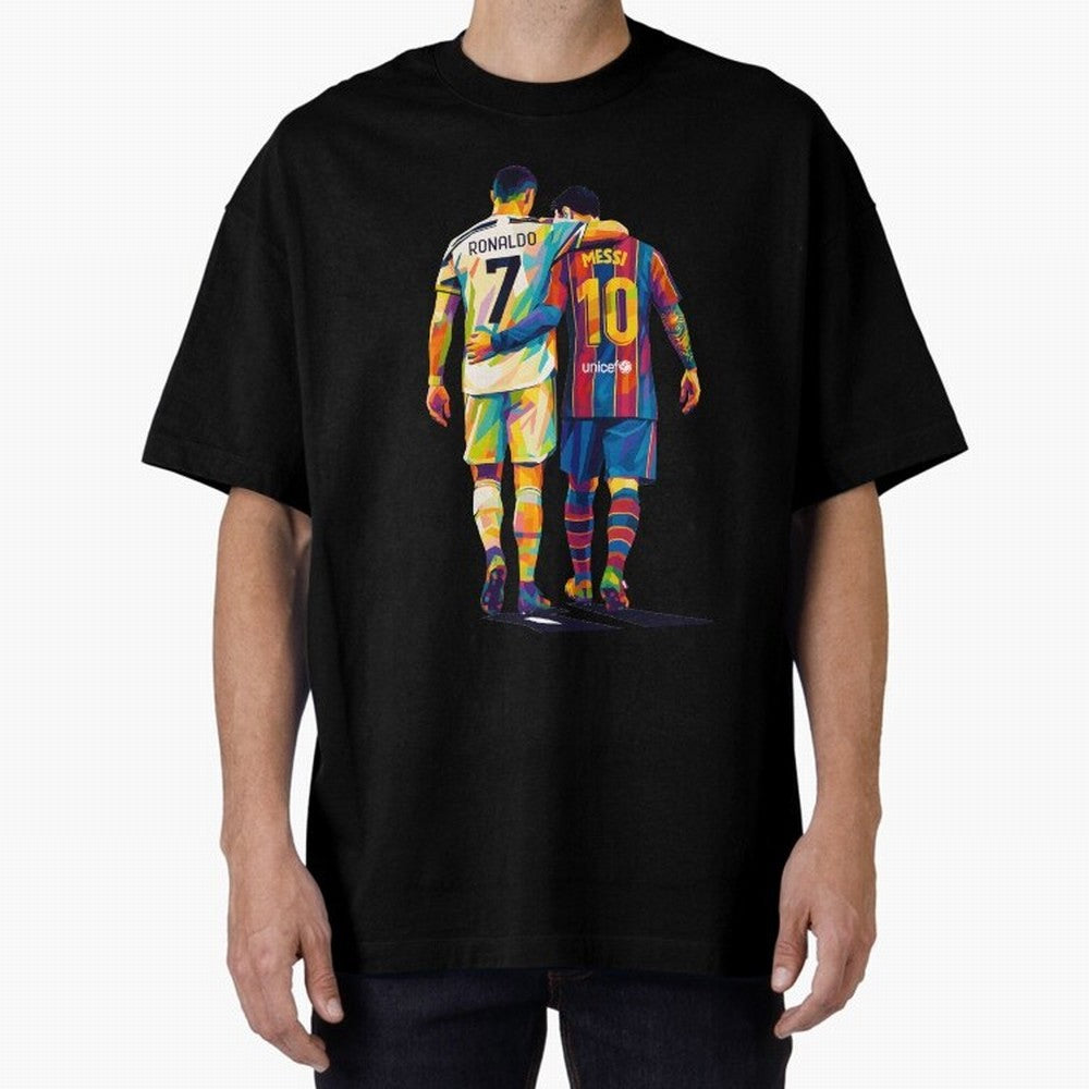 Cristiano Ronaldo & Messi Oversized T-Shirt Turn Football Passion into Match Day Hype around FIFA World Cup 2026 Group Stage, Haaland, Spain and Netherlands, Stadium Chants, National Pride, Trophy Dreams and Unforgettable Football Memories; Great