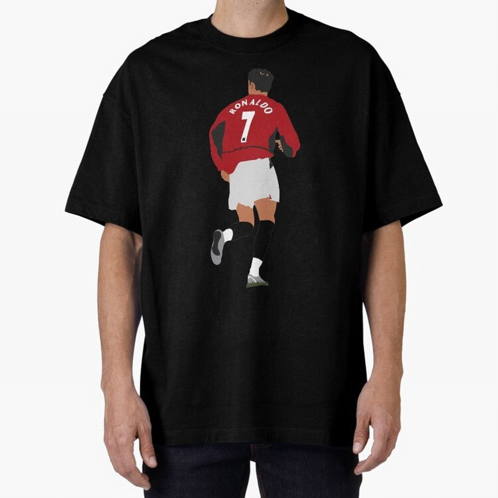Ronaldo - Man Utd - 2004 Oversized T-Shirt Honor the Football Icons of FIFA World Cup 2026 for Fans of Cristiano Ronaldo and Germany, Bringing Football Festival Excitement, Trophy Ambitions, Country Rivalries and Star Player Buzz; Ideal for