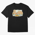 Vintage Tram Lisbon Illustration Oversized T-Shirt Carry National Pride through FIFA World Cup 2026 USA Canada Mexico Spirit, Filled with England and Germany, Messi, CR7 and Mbappe, Sports Nostalgia, International Competition, Famous Players and