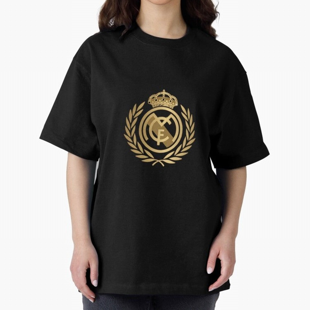 REAL MADRID GOLDEN Oversized T-Shirt Keep Football History Alive during FIFA World Cup 2026 USA Canada Mexico Connected to CR7, Argentina, France and Brazil Energy, Football History, Final Match Energy, Crowd Noise and Once in a Lifetime Moments;