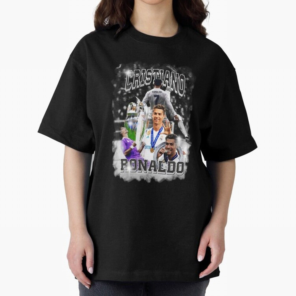 Cristiano Ronaldo Oversized T-Shirt Bring Champion Energy into Global Football Passion for FIFA World Cup 2026, Connected to Haaland and Mbappe, Netherlands, Stadium Chants, National Pride, Trophy Dreams and Unforgettable Football Memories; Made