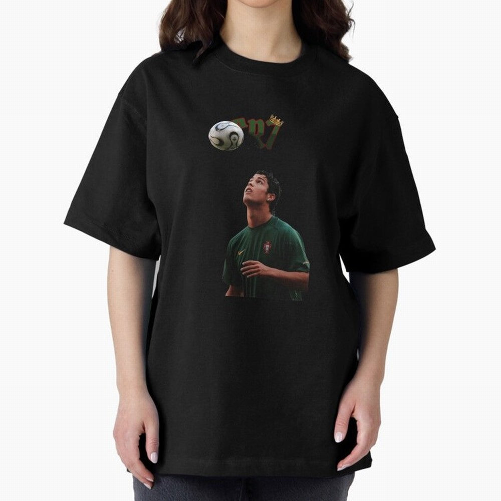 Cristiano Ronaldo Oversized T-Shirt Follow Every Goal of FIFA World Cup 2026 Group Stage for Fans of Haaland and Mbappe and Brazil, Portugal and Argentina, Bringing Goal Celebration Energy, Supporter Heritage, Football Icons and Worldwide