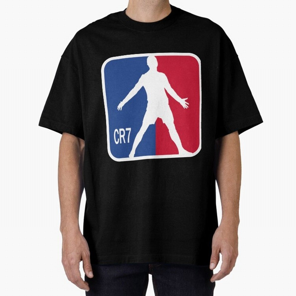 Cristiano Ronaldo 1 Oversized T-Shirt Cheer for Match Day Hype around FIFA World Cup 2026, Messi and Cristiano Ronaldo, Brazil, Sports Nostalgia, International Competition, Famous Players and Unforgettable Victories; Great for Supporters Who Love