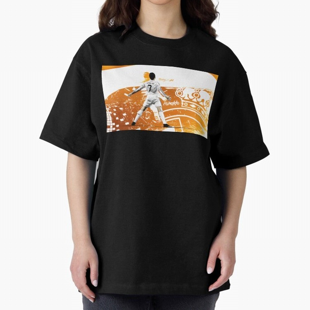 Cristiano Ronaldo Oversized T-Shirt Carry FIFA World Cup 2026 Group Stage for Fans of Neymar, Haaland and Cristiano Ronaldo and England and Germany, Bringing Football Passion, Legendary Performances, Festival Vibes and Supporter Community; Made for