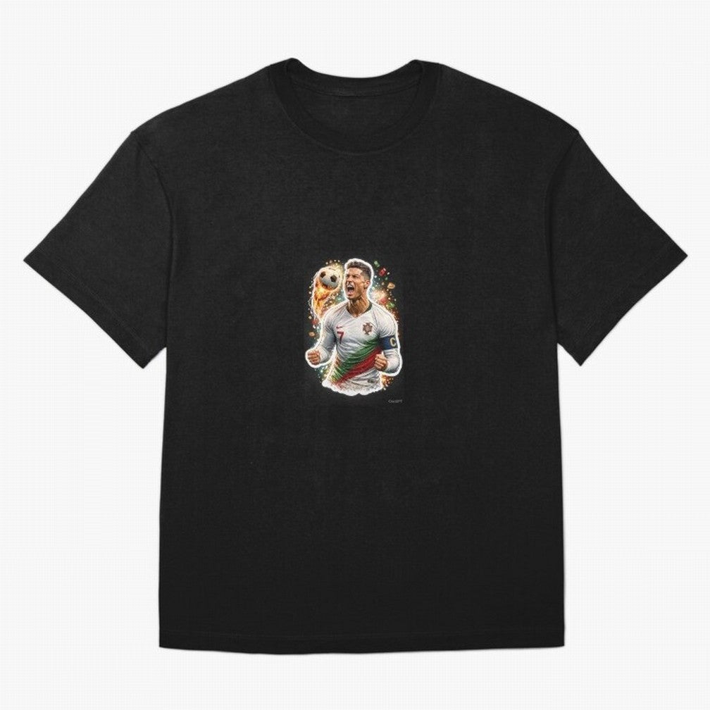 Ronaldo Winning Moment Oversized T-Shirt Celebrate Unforgettable Nights in the FIFA World Cup 2026 Journey through Mbappe Highlights, Germany Pride, Football Passion, Legendary Performances, Festival Vibes and Supporter Community; Perfect for