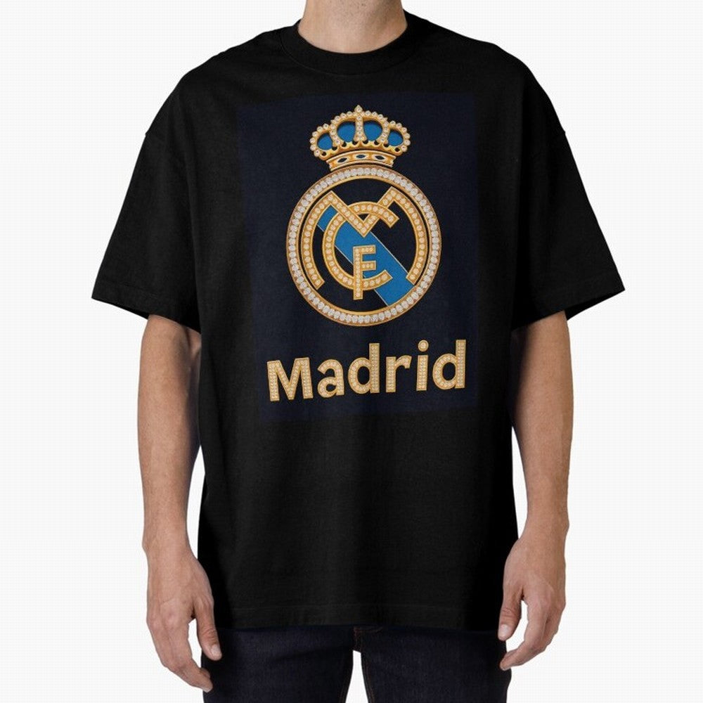 Madrid Oversized T-Shirt Create FIFA World Cup 2026 for Fans of Messi, CR7 and Mbappe and Germany, Bringing Football History, Final Match Energy, Crowd Noise and Once in a Lifetime Moments; Great for Watch Parties, Sports Bars, Family Nights, Fan
