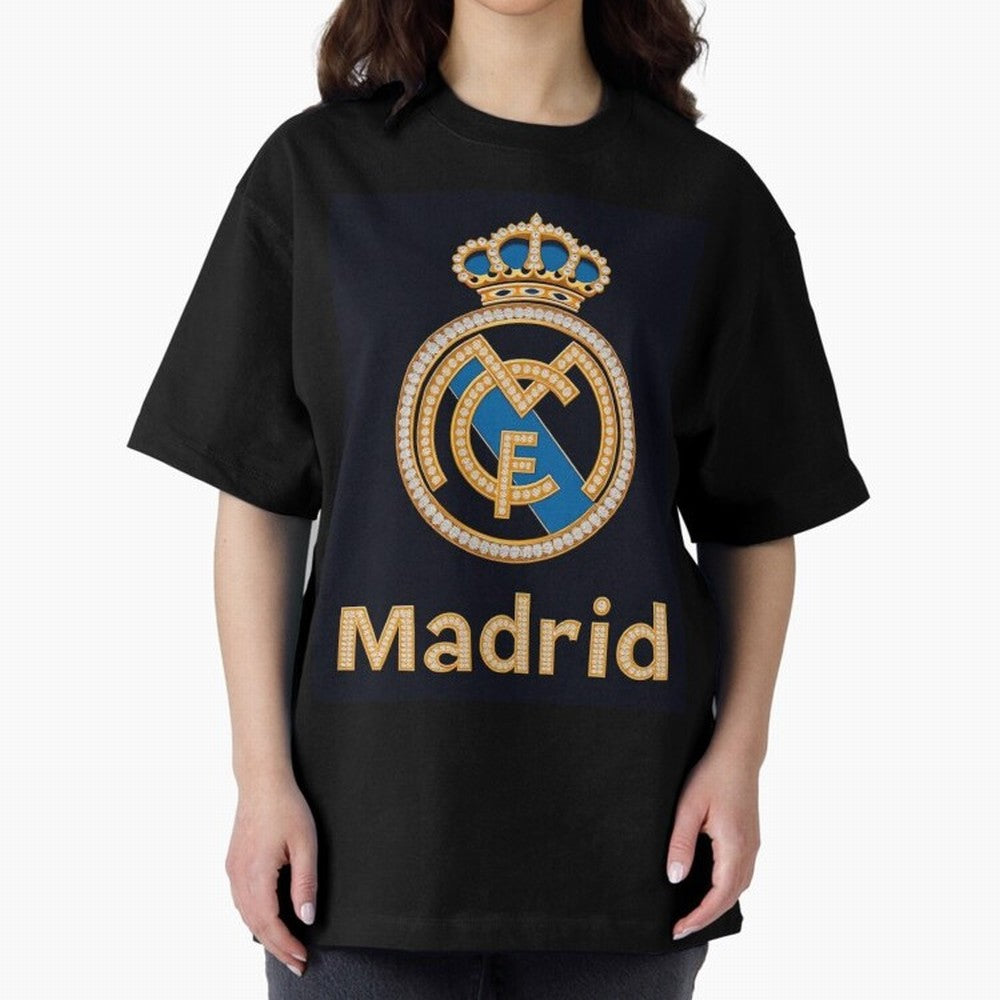 Madrid Oversized T-Shirt Create FIFA World Cup 2026 for Fans of Messi, CR7 and Mbappe and Germany, Bringing Football History, Final Match Energy, Crowd Noise and Once in a Lifetime Moments; Great for Watch Parties, Sports Bars, Family Nights, Fan