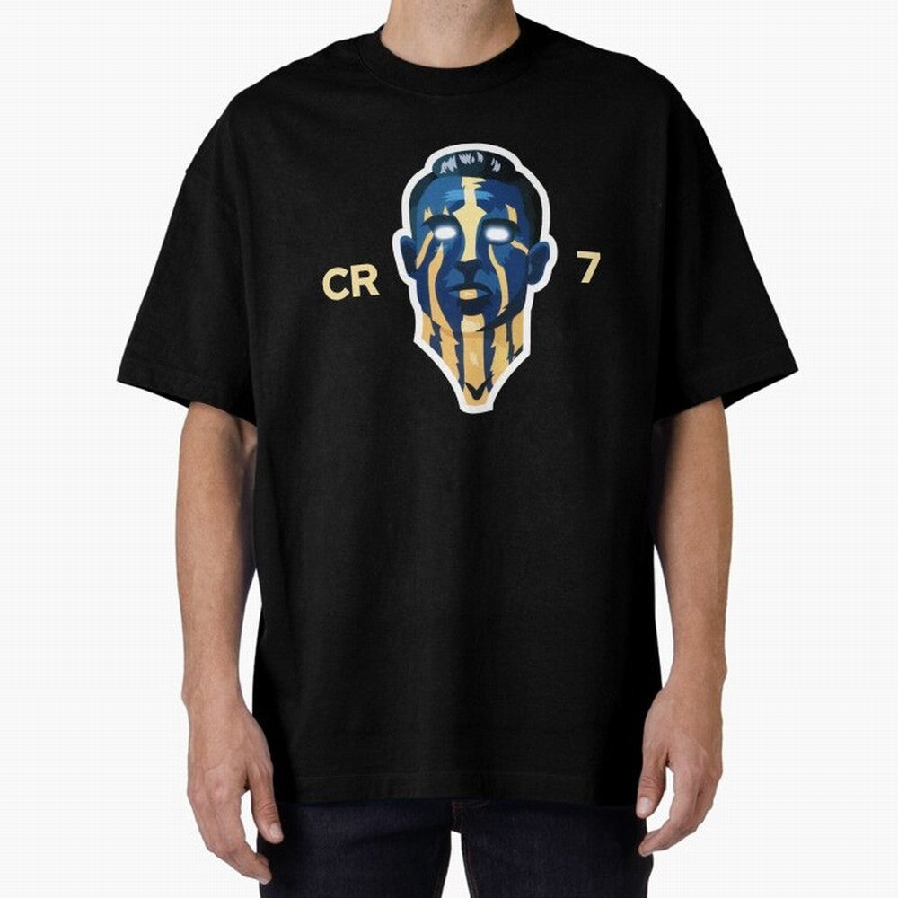 Cristiano Ronaldo Oversized T-Shirt Celebrate the Road through FIFA World Cup 2026 Group Stage for Fans of CR7 and Messi and Argentina, Bringing Fan Favorite Moments, National Team Passion, Big Match Drama and Soccer History; Made for Collectors