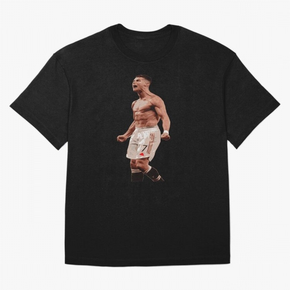 cristiano ronaldo manchester united Oversized T-Shirt Share Global Football Passion for FIFA World Cup 2026, Celebrating Neymar, England, France and Netherlands, Championship Spirit, Famous Goals, Roaring Crowds and International Football Unity;