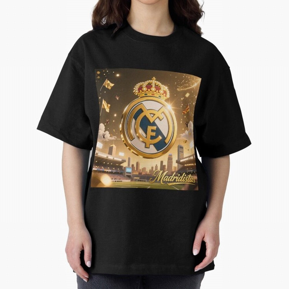 Madridistas Oversized T-Shirt Showcase Match Day Hype around FIFA World Cup 2026, Mbappe, England and Germany, Game Day Rituals, Football Legends, Country Pride and the Road to the Final; Ideal for Football Dads, Football Moms, Friends, Collectors