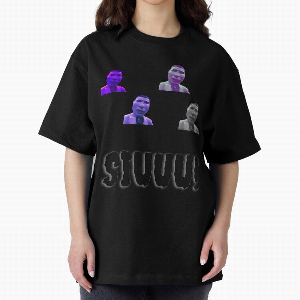 siuuu funny cr7 stickers 2022 Oversized T-Shirt Carry National Pride through the FIFA World Cup 2026 Journey through Cristiano Ronaldo Highlights, Brazil, Portugal and Argentina Pride, Goal Celebration Energy, Supporter Heritage, Football Icons and