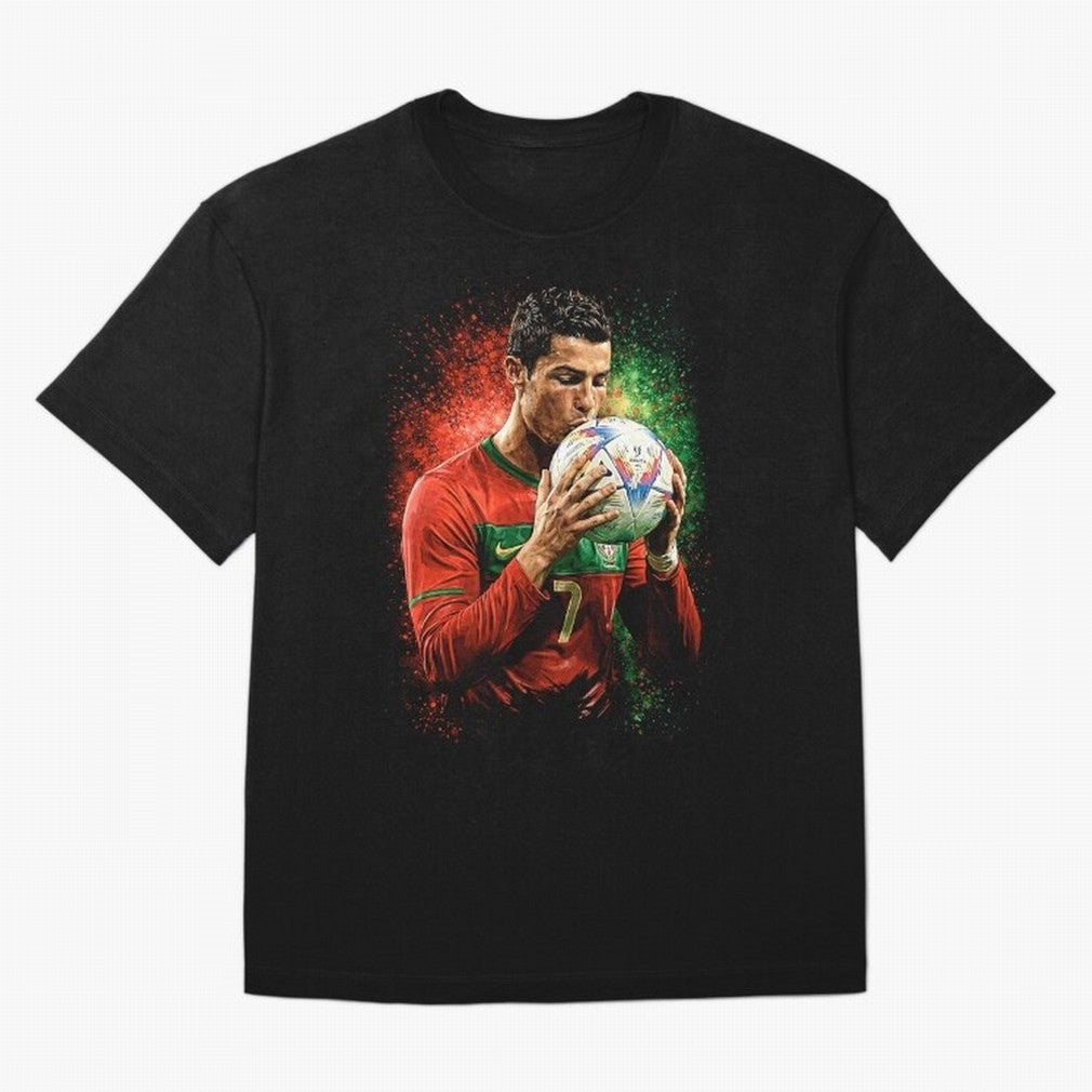 Cristiano Ronaldo Football Legend Oversized T-Shirt Back the Journey through FIFA World Cup 2026 Group Stage for Fans of CR7 and France and Portugal, Bringing Champion Mindset, Group Stage Buzz, Knockout Tension and Passionate Fan Culture; Made for