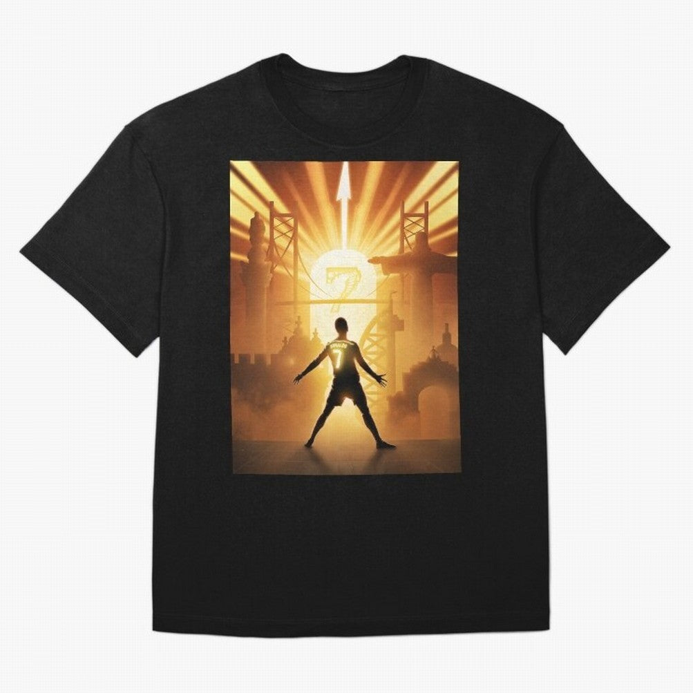 Celebration of Champions Art Poster Oversized T-Shirt Cheer for FIFA World Cup 2026 Filled with Mbappe and Neymar, Argentina, France and Brazil Energy, Match Day Excitement, Supporter Culture, Golden Goals and Global Football Passion; Perfect for