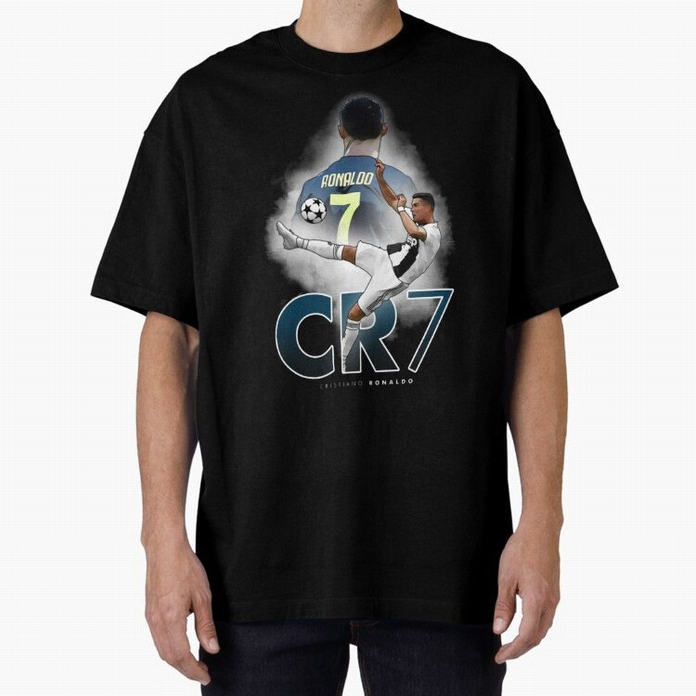 CR7 Oversized T-Shirt Bring a Champion Mindset to FIFA World Cup 2026 USA Canada Mexico for Fans of Mbappe and Portugal, Spain and Germany, Bringing Global Supporter Spirit, Legendary Goals, National Colors and Tournament Celebration; Built for