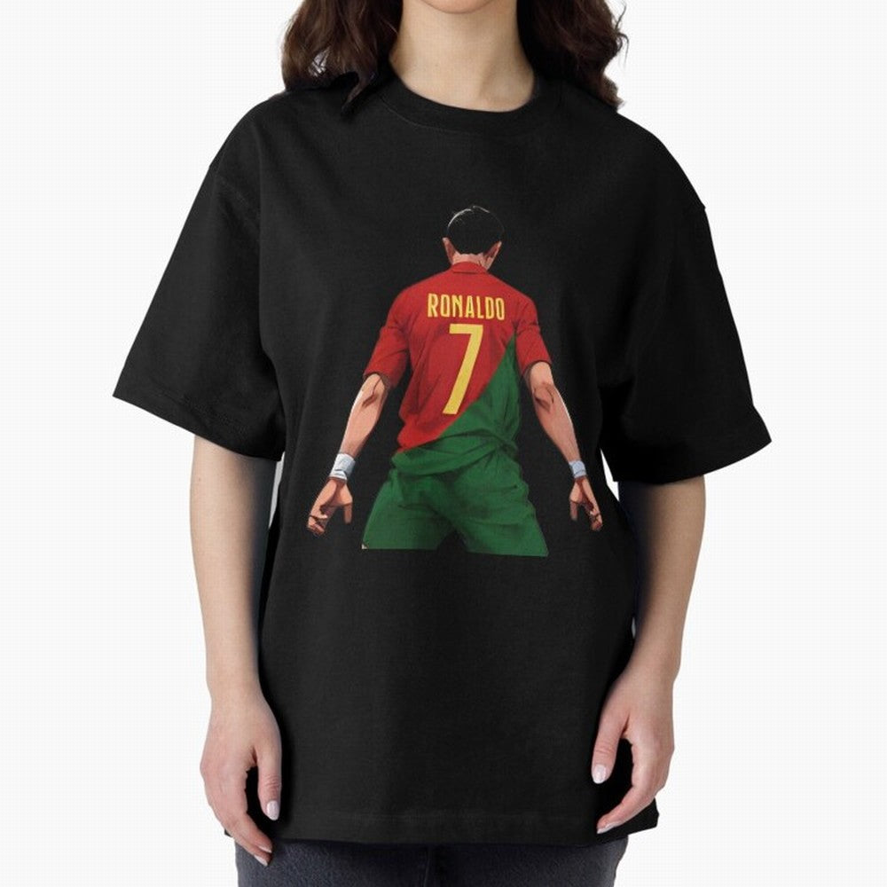 Cristiano Ronaldo Oversized T-Shirt Keep Football History Alive during the FIFA World Cup 2026 USA Canada Mexico Journey through CR7 and Messi Highlights, Argentina and Brazil Pride, Worldwide Fan Energy, Dramatic Goals, Stadium Lights and