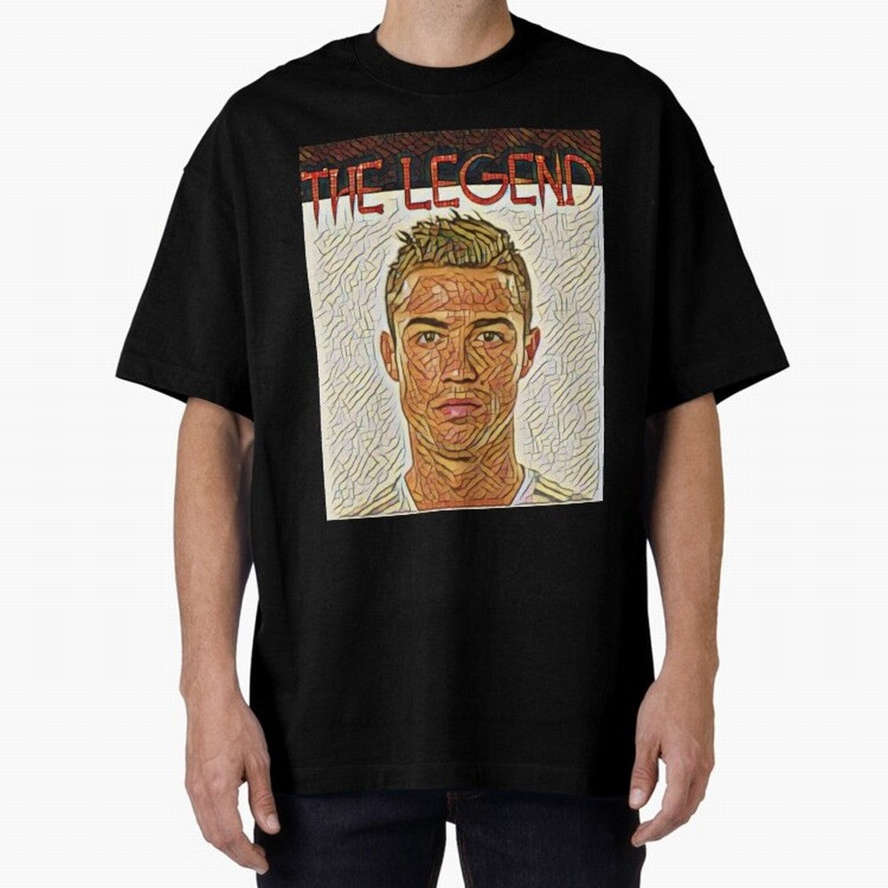 Cristiano Ronaldo Oversized T-Shirt Fuel Your Fan Pride for FIFA World Cup 2026 Group Stage for Fans of Neymar, Haaland and Cristiano Ronaldo and Argentina, France and Brazil, Bringing Match Day Excitement, Supporter Culture, Golden Goals and